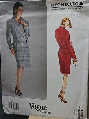 Vogue 1105 Sewing Pattern Size 14-16-18 Nipon Boutique Women Jacket Dress Uncut - Image 1 of 4