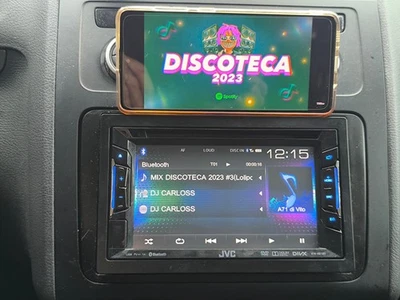 autoradio 2 din  jvc kw-v21bt bluetooth dvd dvx cd mp3 usb aux 3 rca 4v usc sub - Immagine 1 di 4