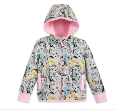 Moletom com capuz Disney princesa meninas TAMANHO 2 novo em folha - Imagem 1 de 3