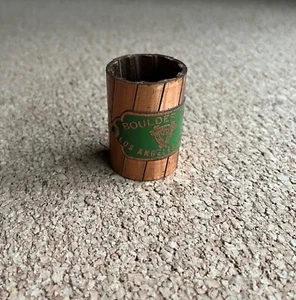 Vintage Hoover Dam Boulder Dam Los Angeles Cable Copper Souvenir - Picture 1 of 19