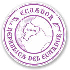 2 X Ecuador Vinyl Stickers Country Map Flag Gift Bike Car Laptop Ipad Cool #4306