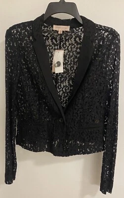 Philosophy - Women's Black Lace Long Sleeve Jacket Size S NWT - Image 1 of 4
