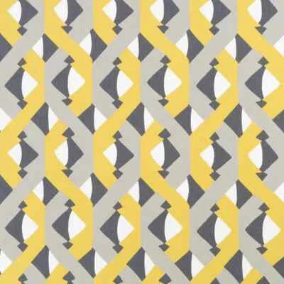 Rollo de tela 60 yardas, estampado, 100% algodón, ancho 55", abstracto, gris, azafrán Foto 1 de 3