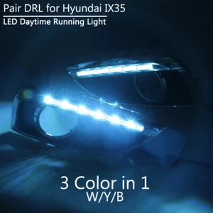 For Hyundai Tucson IX35 2010-2012 13 DRL Daytime Running Light 3 Color LED Lamp - Picture 1 of 10