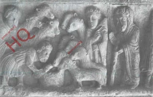 Postkarte>>Girona, Gerona, romanischer Kreuzgang der Kathedrale, Raquel und ihr Rebhuhn - Bild 1 von 2