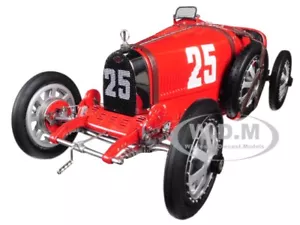 BUGATTI T35 #25 NATIONAL FARBE PROJECT PORTUGAL LTD 1/18 MODELL VON CMC 100B009 - Bild 1 von 6