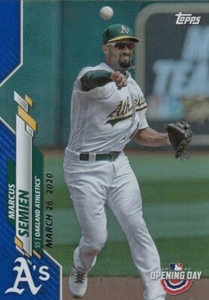2020 Topps Opening Day Marcus Semien Blue Foil #178 Athletics Menge verfügbar - Bild 1 von 1