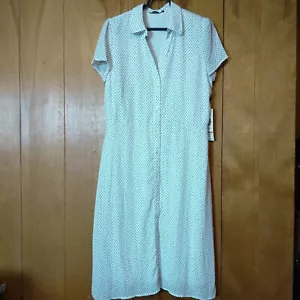 Tiana B. Women's Size 12 Short Sleeve Button Front Collared Dress New With Tags - Picture 1 of 6