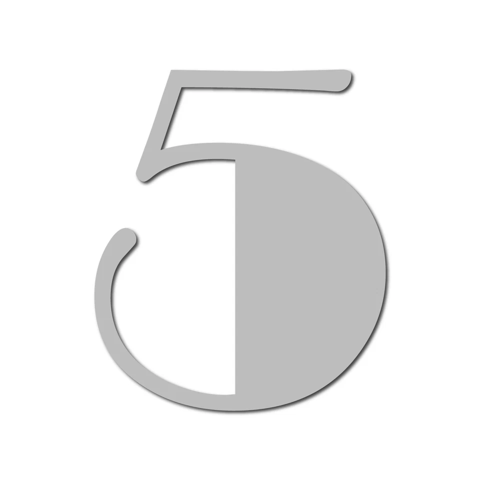 HOUSE NUMBER 5 Broadway Acrílico Grande Flotante Elegante Moderno Brillo Negro Hágalo Usted Mismo Foto 1 de 1