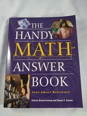 HANDY MATH ANSWER BOOK By Thomas E Svarney VG+ - Image 1 of 4