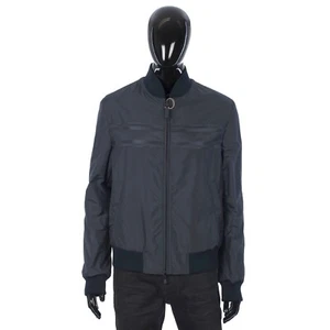 BRIONI 3500$ Navy Blue Blouson Bomber Jacket - Reversible, Wool Twill & Nylon - Picture 1 of 14