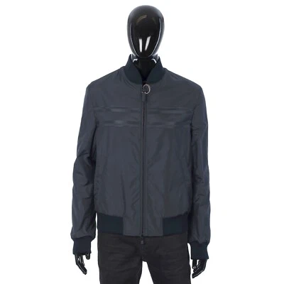 Chaqueta Bomber Blusa Azul Marino BRIONI 3500$ - Reversible, Sarga de Lana y Nylon Foto 1 de 4