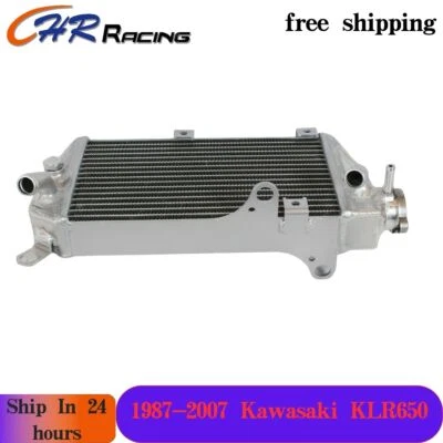 Aluminum Radiator for Kawasaki 1987-2007 KLR650 KLR 650 1988 1989 2004 2005 2006 - Изображение 1 из 4