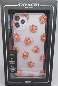 Funda protectora Coach para iPhone 11 Pro Max de ensueño peonía rosa transparente brillo - Imagen 1 de 4