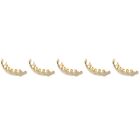 5pcs Gold Grill For Teeth Teeth Grill Metal Teeth Jewelries Decorative
