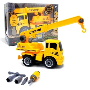 Construct A Truck - Crane. Take it apart + Friction powered 2-toys-in-1 - Picture 1 of 11
