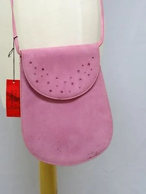 BOLSO DE MANO VINTAGE CHARLES JOURDAN ROSA CON PEDRERÍA * CON ETIQUETA ORIGINAL Foto 1 de 4