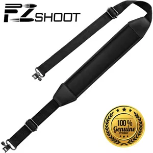 EZshoot 2 Point Rifle Gun Sling With Swivels & Shoulder Padded Adjustable Strap - Picture 1 of 12