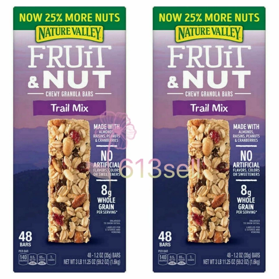 Nature Valley Chewy Trail Mix Granola Bar Fruit and Nut 48 Ct 59.2 Oz