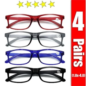 4Pairs Progressive Reading Glasses Multi Focus Reading Glasses for Men And Women - Picture 1 of 13