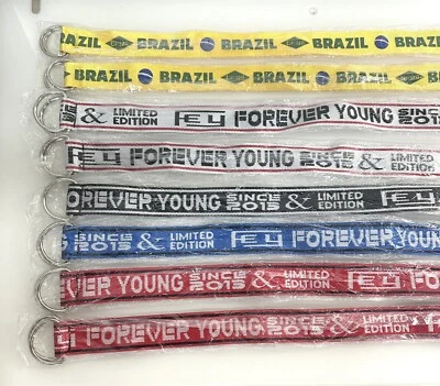 Cinturón de lona multicolor para mujer/hombre mediano-grande con anillo en D cinturón informal de jeans, Foto 1 de 4