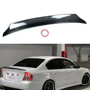 Car Rear Trunk Spoiler Wing Lip Carbon Fiber Black For Subaru Legacy 2005-2008 - Picture 1 of 9
