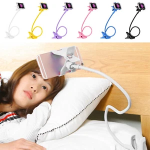 Flexible Gooseneck Phone Holder, Long Arm Stand with Clip for Desk, Bedside - Photo 1 sur 27