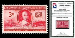 Scott 971 1948 3c Volunteer Firemen Issue Mint Graded XF 90 NH with PSE CERT - Picture 1 of 1