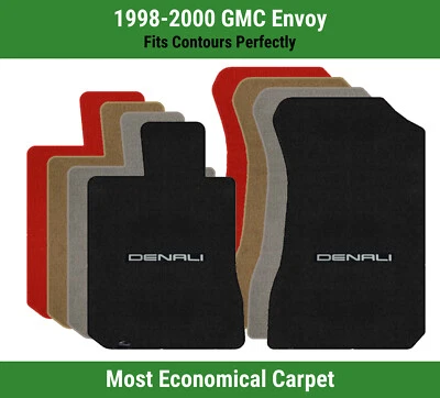 Lloyd Velourtex Front Mats for '98-00 GMC Envoy w/Silver on Black Denali 4 - Image 1 of 4