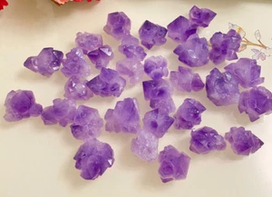 natural Amethyst Flower Crystal Cluster Facet Rough Specimen healing wholesale - Picture 1 of 5