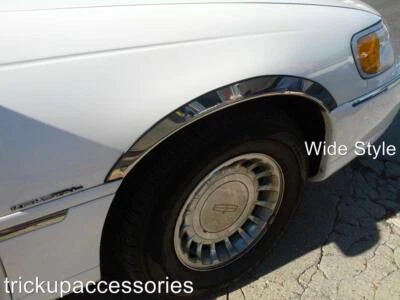 FENDER TRIM FOR PONTIAC BONNEVILLE 1987-1991 Mirror Stainless 1/2 ARCH 2" WIDE - Image 1 of 2