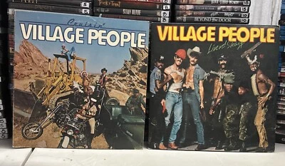 Village People Lot Of 2 Vinyl LP’s “Live And Sleazy ” & “Cruisin’ “ - Image 1 of 2