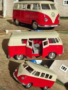 1/39  Volkswagen 1963 T1 Bus Combi Vw véhicule miniature Neuf  proche 1/43   - Photo 1/16