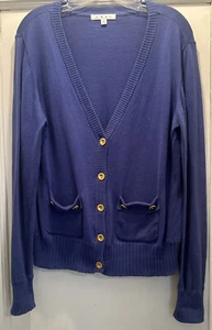 Cabi Damen Langarm Strickjacke mit Knopfleiste Blau Gr. L Kaschmirmischung. - Bild 1 von 10