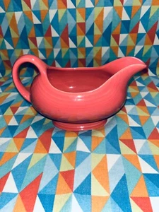 FIESTAWARE GRAVY sauce boat FLAMINGO PINK NEW FIESTA FREE shipping - Picture 1 of 8