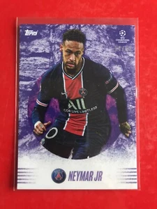 TOPPS Alphonso Davies Set 21/22 Neymar Jr. Viola 14/25 PSG Paris St. Germain - Picture 1 of 3