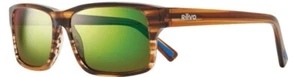 NEUE REVO SONNENBRILLE FINLEY BRAUN MIT IMMERGRÜNEN POLARISIERTEN GLÄSERN - Bild 1 von 1