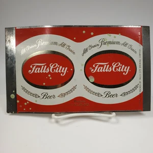 1970s Vintage Falls City Beer Unrolled Flat Steel Beer Can Louisville Kentucky - Picture 1 of 8