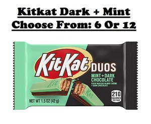 Kit Kat, DUOS, Mint & Dark Chocolate Candy 1.5 oz. Bars (Choose From: 6 Or 12) - Picture 1 of 8