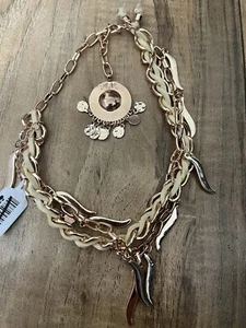 FREE PEOPLE SID BACK Rose Gold Tone Choker Necklace - Picture 1 of 18