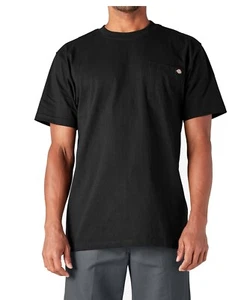 Dickies Men Short Sleeve Black Pocket TShirt 6XL - Picture 1 of 3