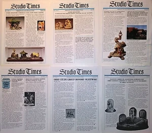 GOEBEL MINIATURES STUDIO TIMES NEWSLETTER 1990-93, ROBERT OLSZEWSKI, NEU, NEUWERTIG - Bild 1 von 7