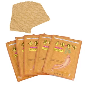 Almohadilla de ginseng roja coreana Himena parche de salud para aliviar el dolor paquete de 5 100 un. - Imagen 1 de 13