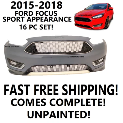 2015 2016 2017 2018 2019 FORD FOCUS FRONT BUMPER COVER SPORT PACKAGE NEW  - Image 1 of 4