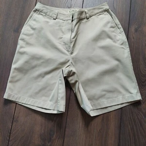 Pantaloncini donna 100% cotone L.L.Bean taglia 10 vestibilità classica/curvy marrone/cachi - Foto 1 di 5