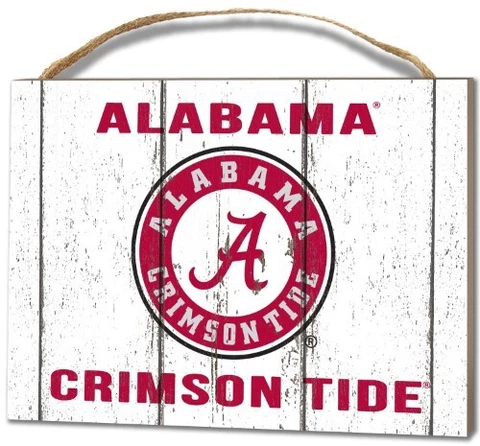 NEW NCAA Alabama Crimson Tide Small Plaque - Weathered Logo NWT BB22 Cover
