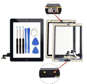 Black Screen Glass Digitizer replacement for iPad 2 A1395 A1397 A1396 + Tools