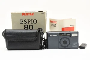 【 TOP MINT w/box 】 Pentax Espio 80 Zoom Black Point & Shoot Film Camera Japan - Picture 1 of 13