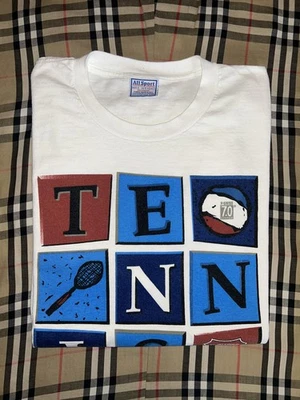Vintage 90s K-Swiss Tennis 7.0 System White T Shirt Mens Large All Sport Max USA Foto 1 de 4