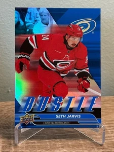 2025-26 Upper Deck Series 2 Bustle Seth Jarvis #B-9 Carolina Hurricanes - Picture 1 of 2
